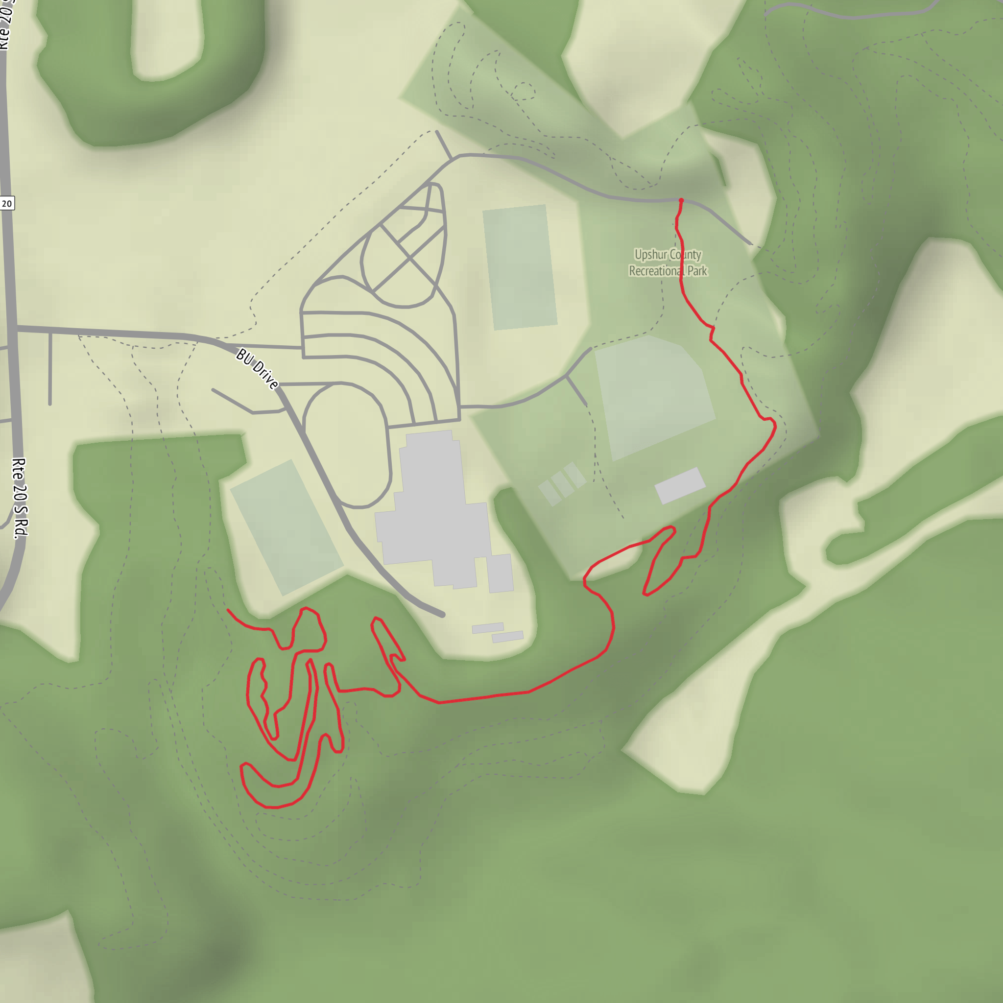 Witch's Finger Trail mobile static map