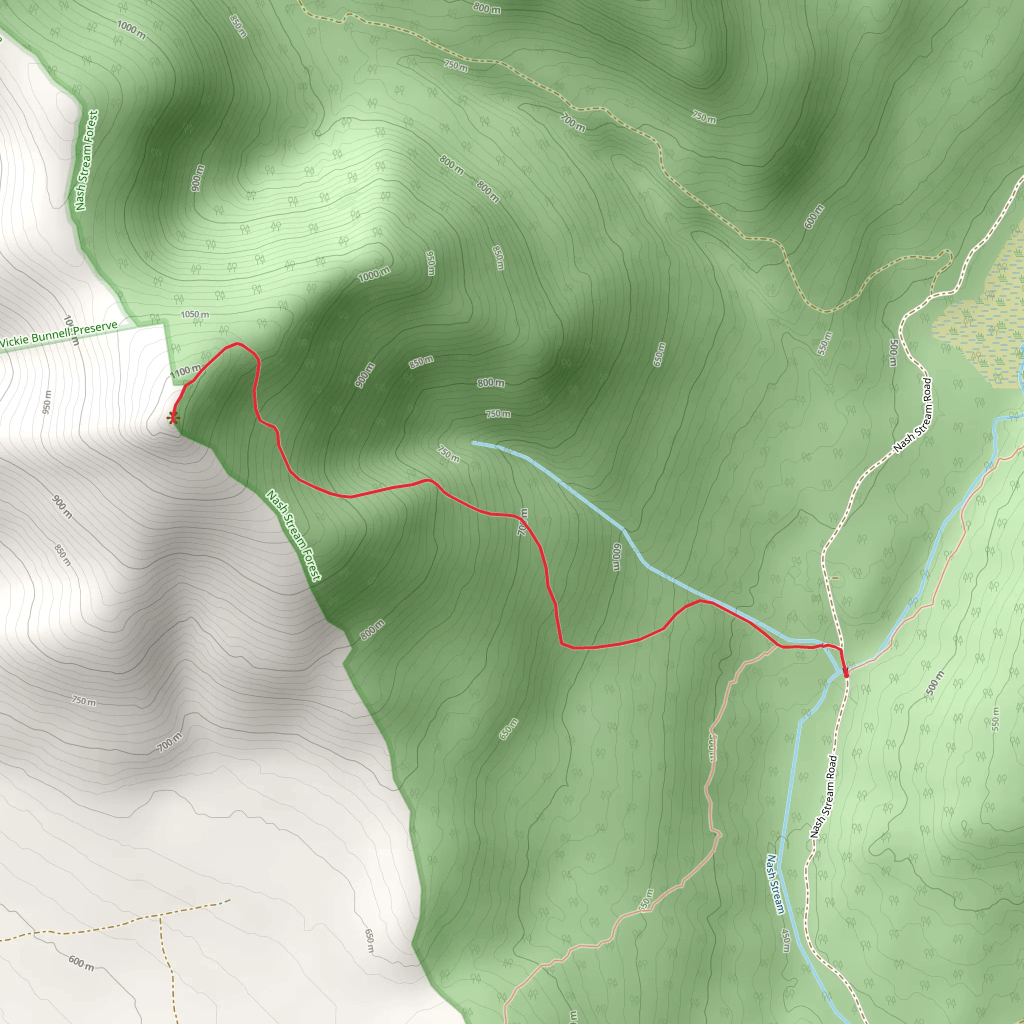 Sugarloaf Mountain Trail mobile static map