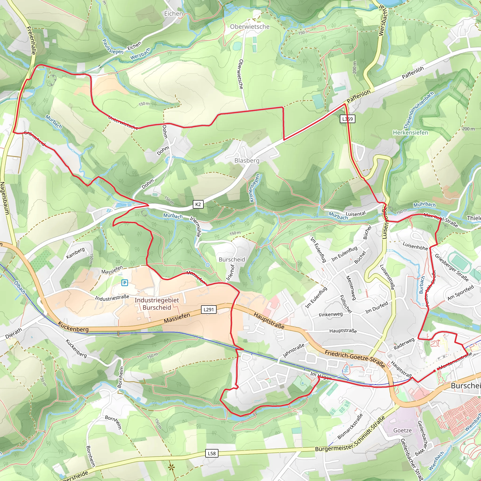 Auersteg Rundweg A2 mobile static map