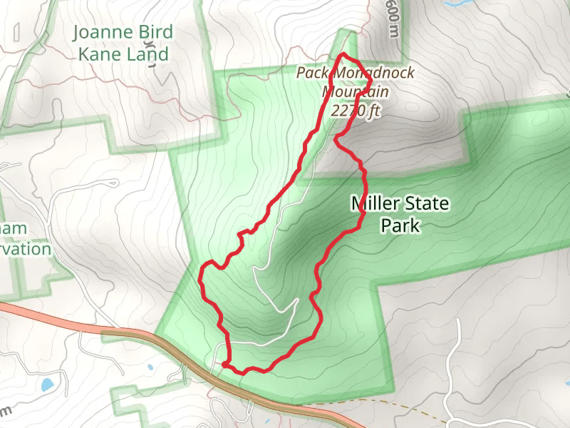 Marion Davis Trail via Wapack Trail