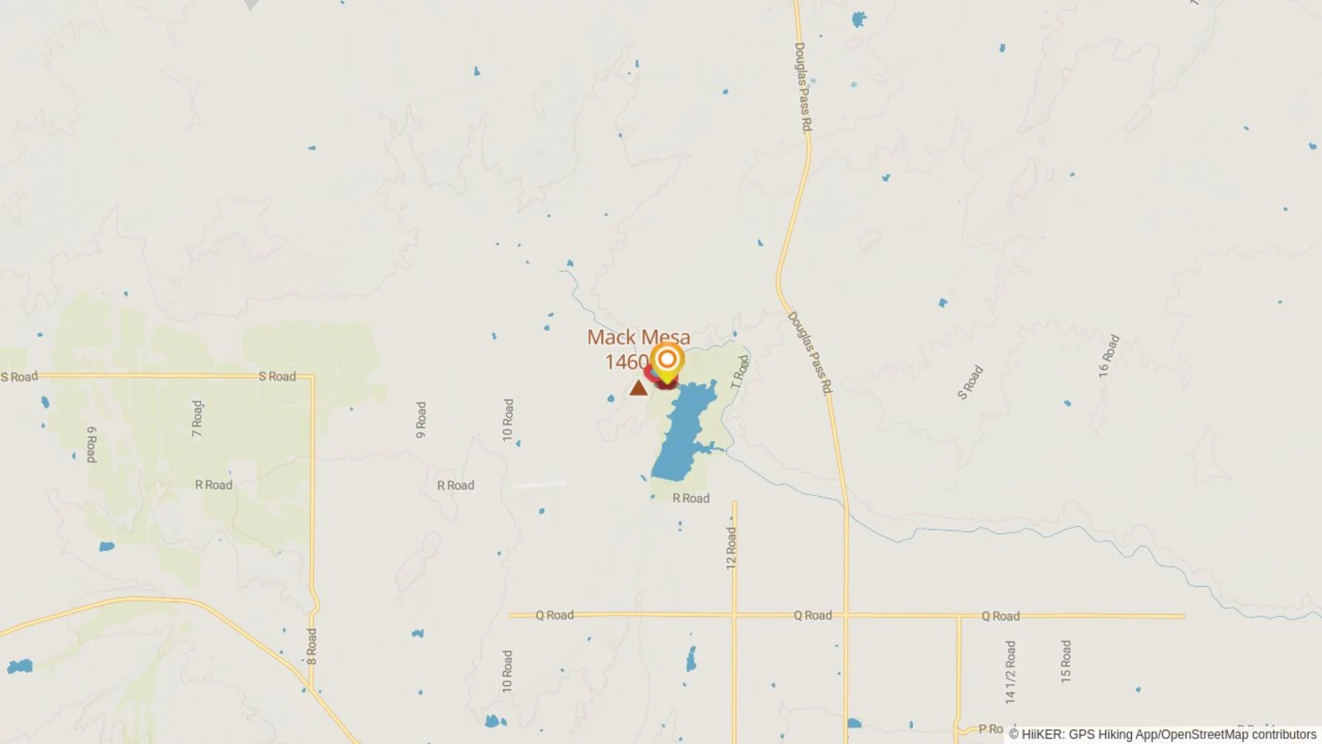 An image depicting the trail Mack Mesa Loop and its surrounding area.