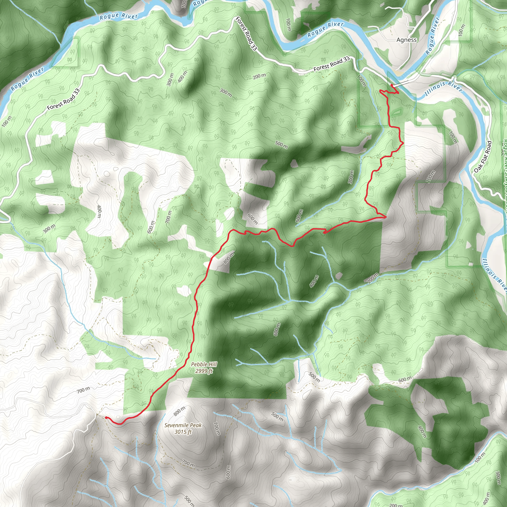 Pine Grove Trail mobile static map