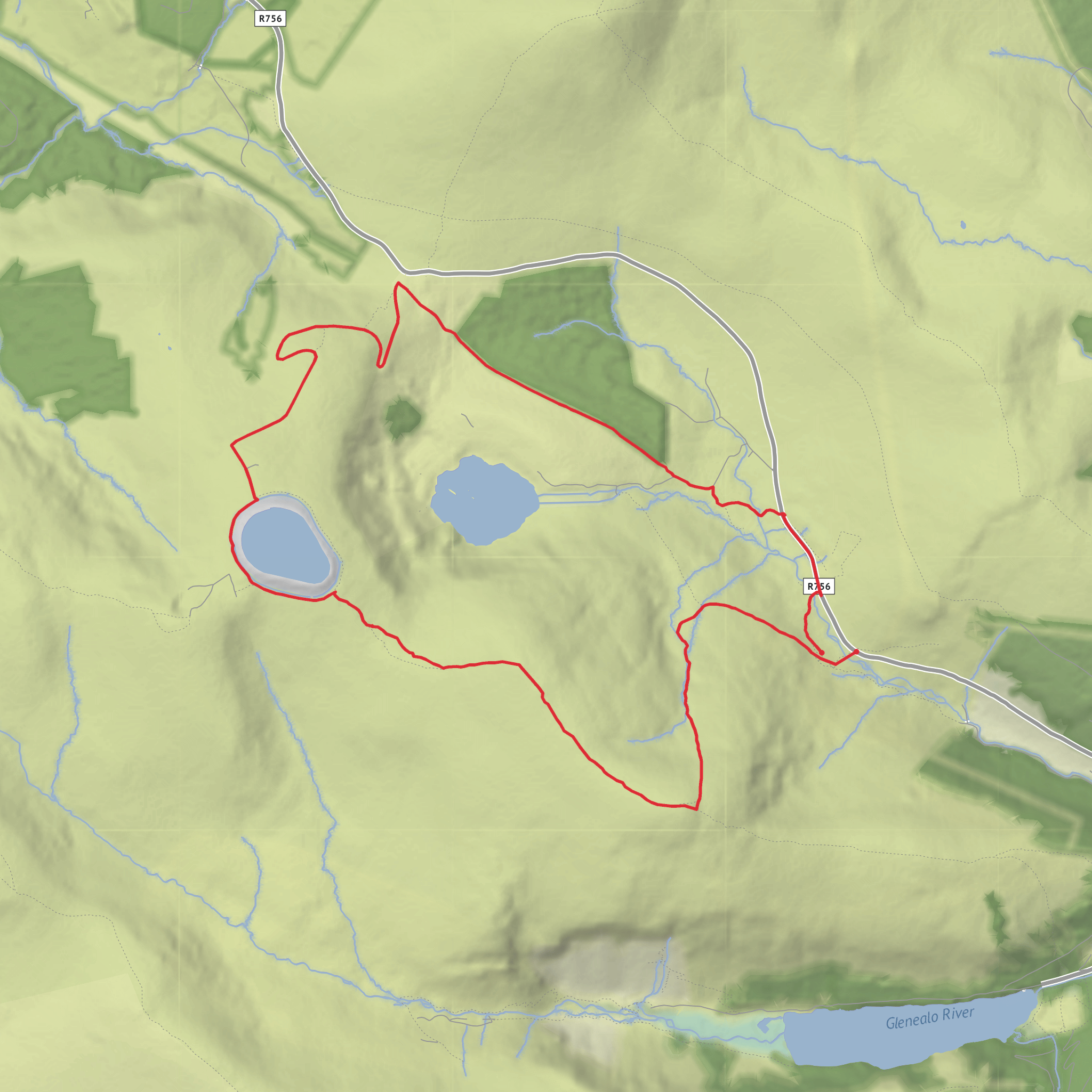 Miners way walk mobile static map