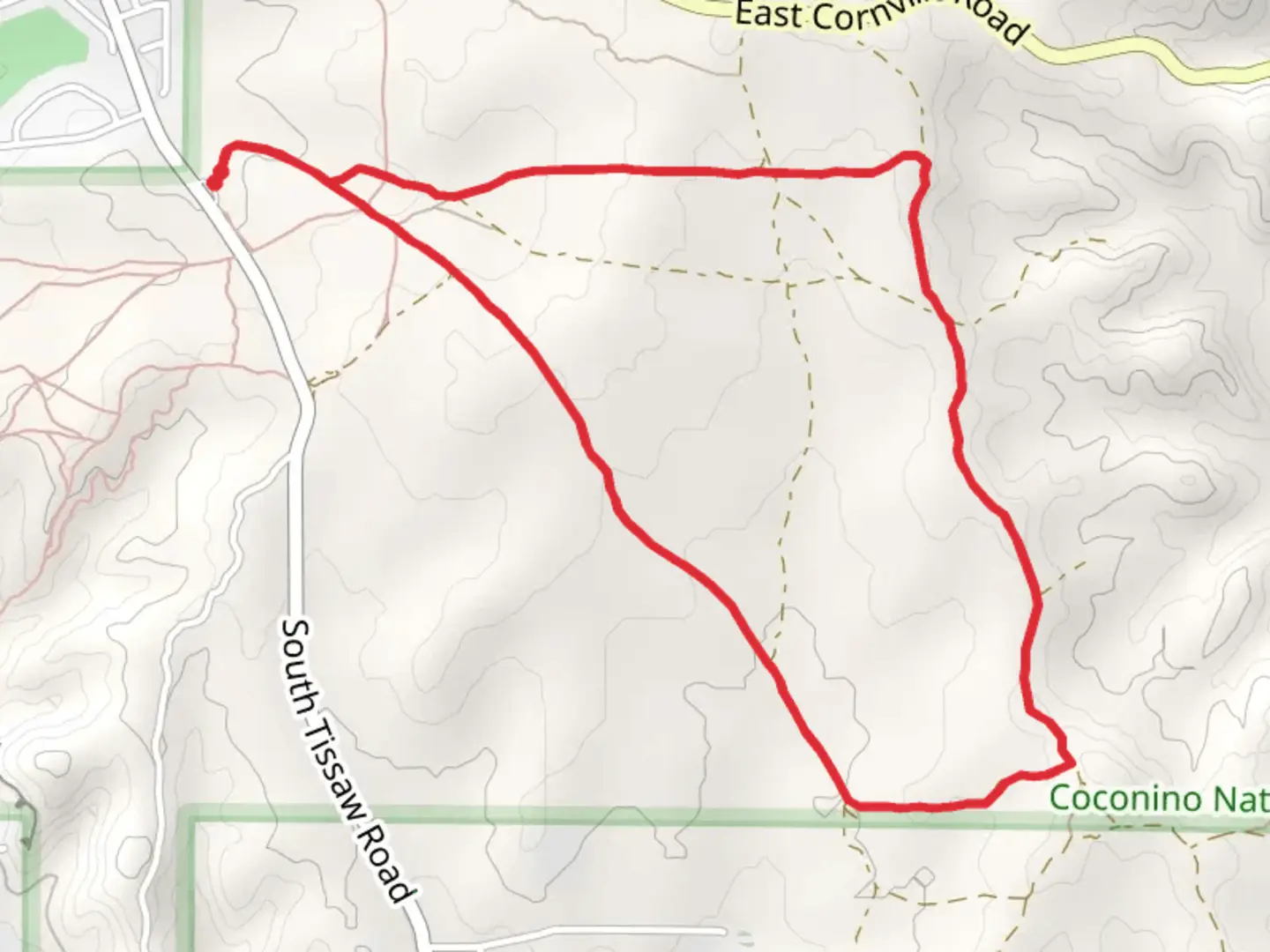 An image depicting the trail Black Grama Loop Trail and its surrounding area.