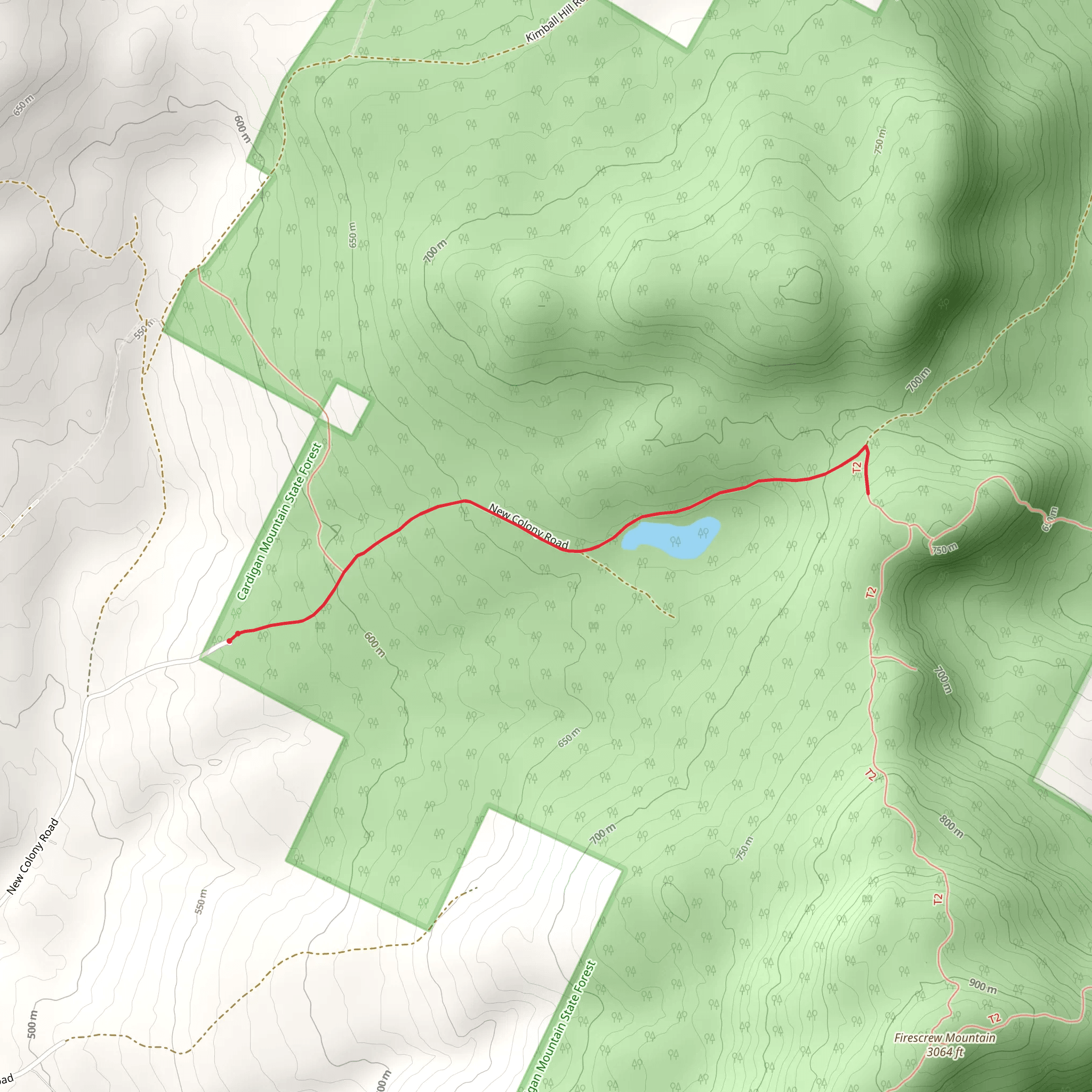 Orange Cove Trail mobile static map