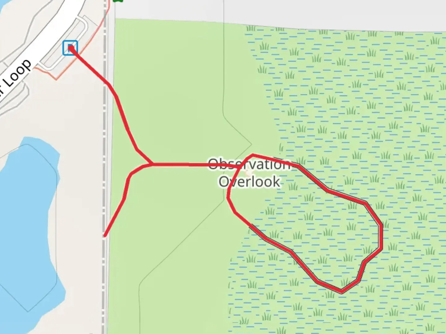 An image depicting the trail Moyer Loop and its surrounding area.