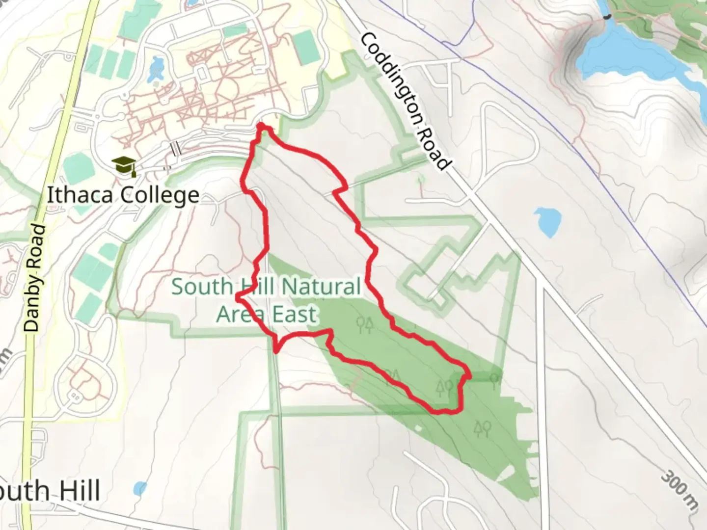 An image depicting the trail Northview Park East Loop Trail and its surrounding area.