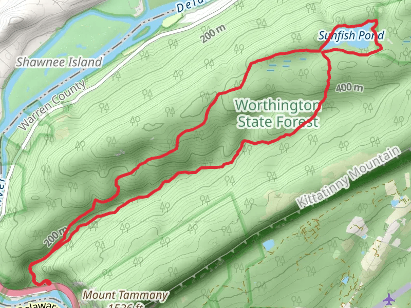 Appalachian, Sunfish Pond and Dunnfield Creek Loop Trail