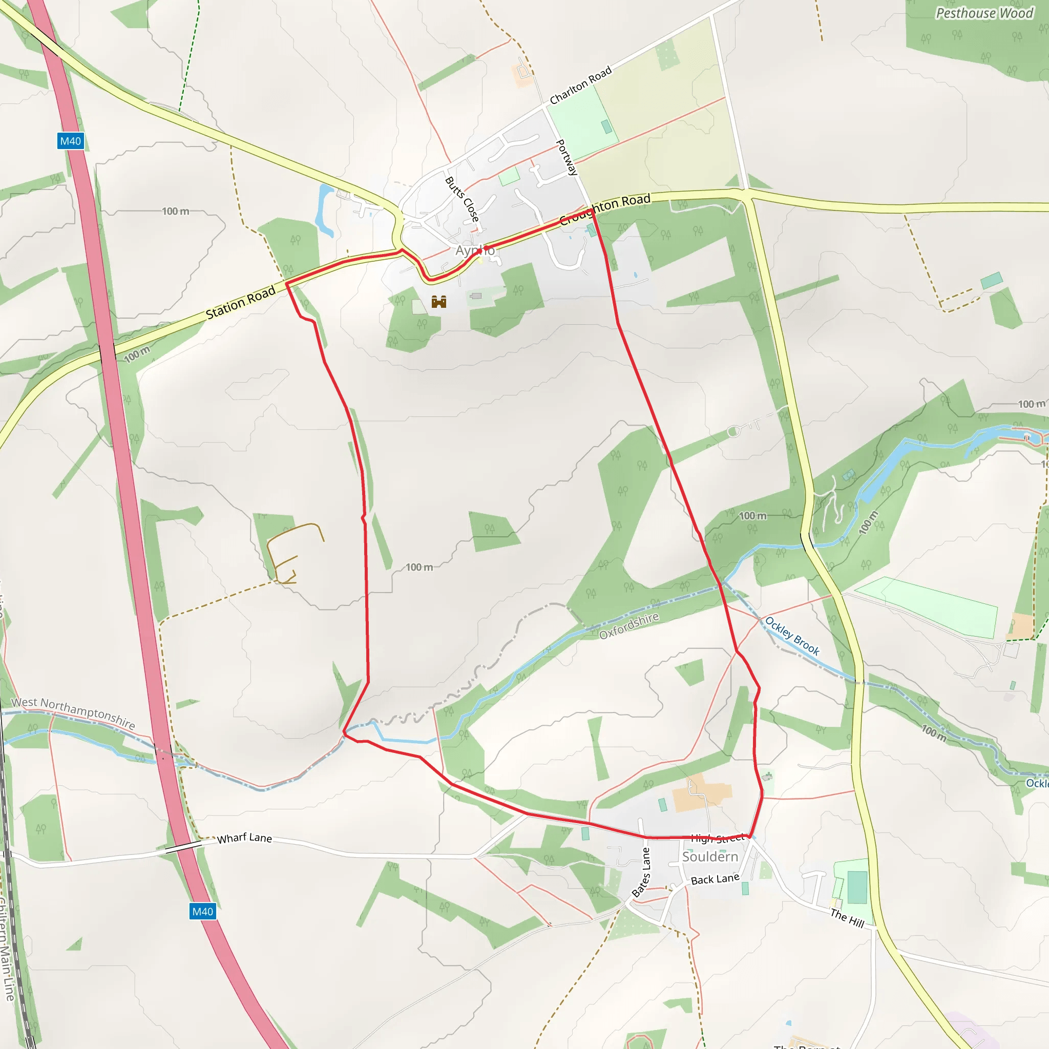 Aynho mobile static map