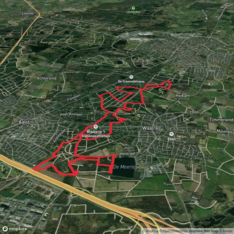 De Merris and Meertjesven Loop via Gemeentehuiswandeling