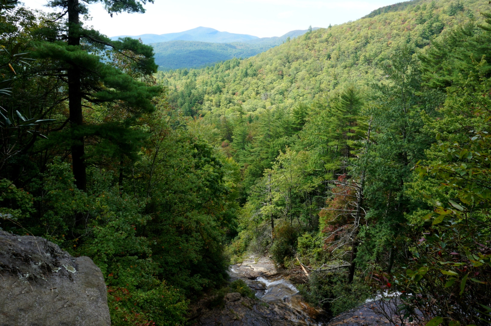 An image depicting the trail Glen Falls Trail from Glen Falls Road and its surrounding area.