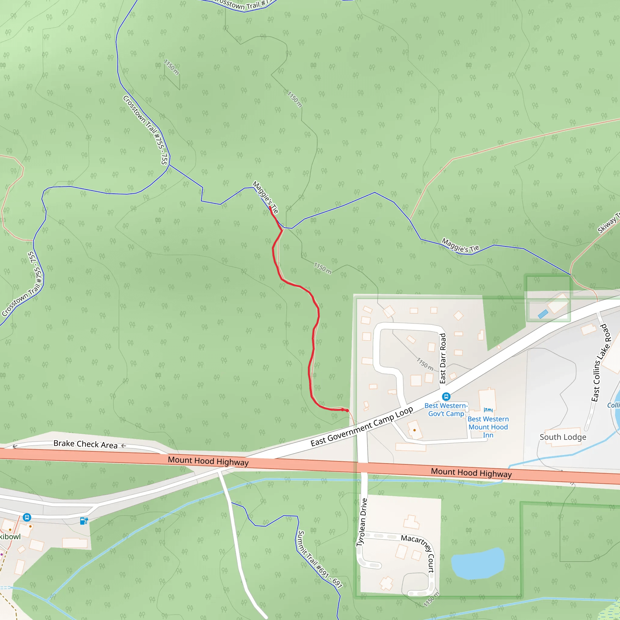 Lucy's Trail mobile static map