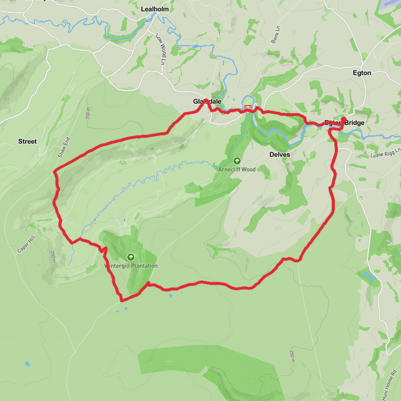 A map preview of the recording Scarborough Walking.