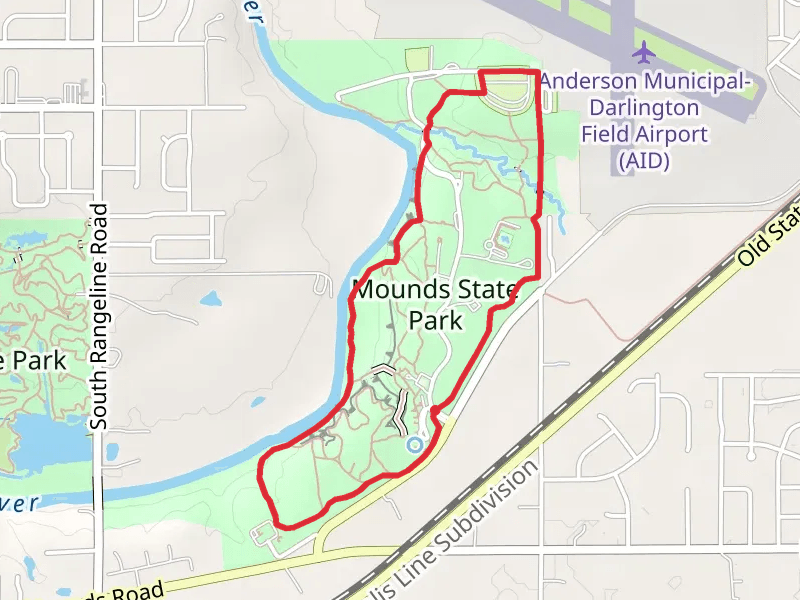 Mounds State Park Trail 5 Loop
