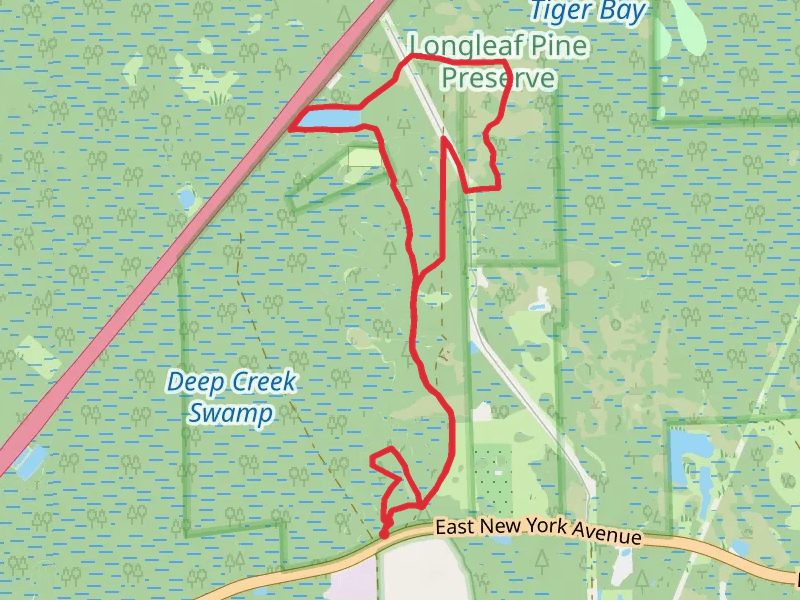 Red and Longleaf Pine Preserve Blue Loop Trail