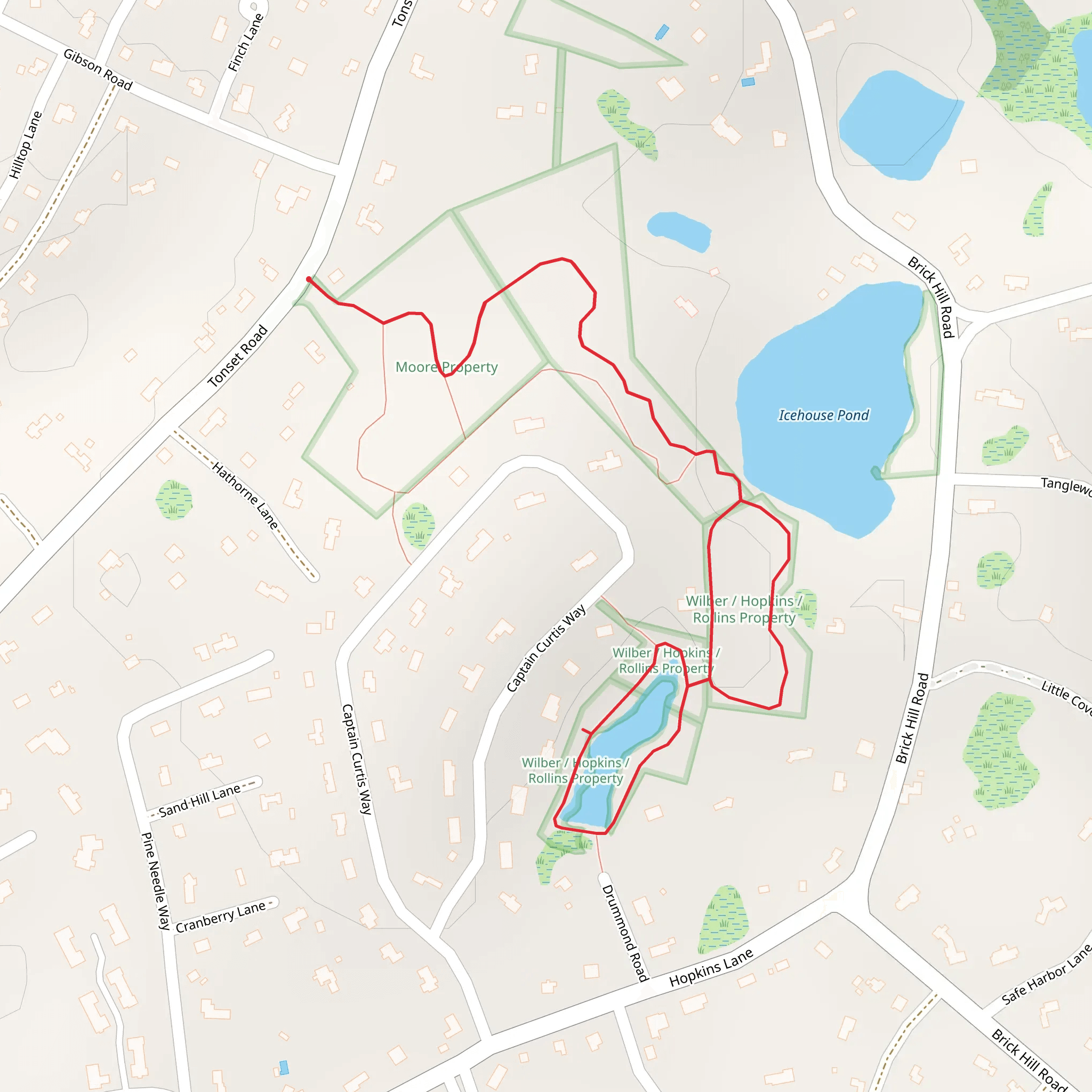 Icehouse Pond mobile static map