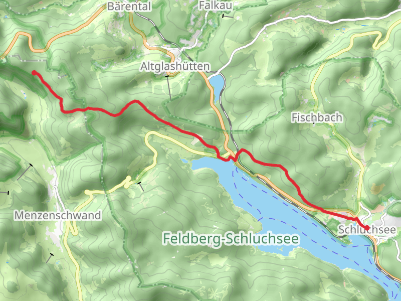 Hochkopfhuette to Schluchsee via Feldberg Schluchsee