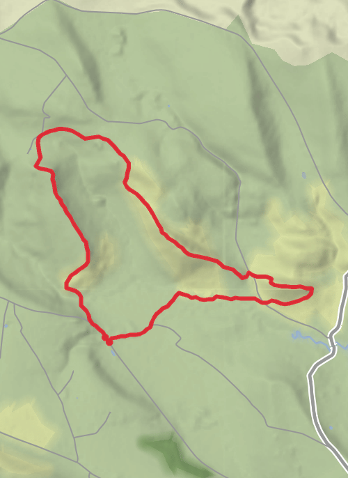 Hollisclough to Pack House - Chrome Hill circular  mobile static map