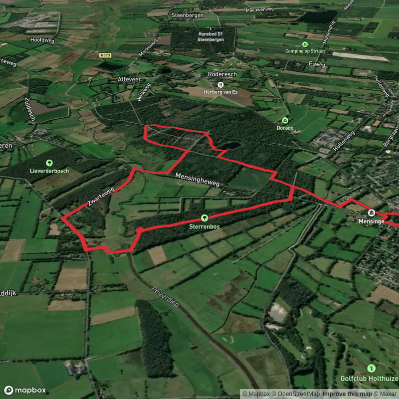 Sterrebos and Mensingebos via Zwarte Weg