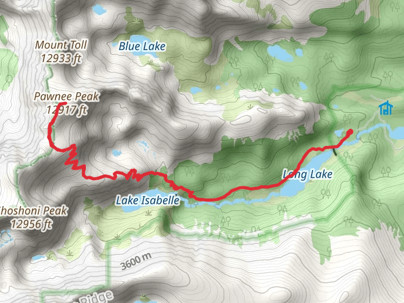 Pawnee Peak via Pawnee Pass Trail