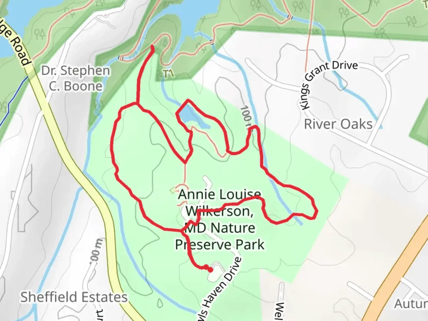 An image depicting the trail Hidden Rocks and Epps Forest Loop and its surrounding area.