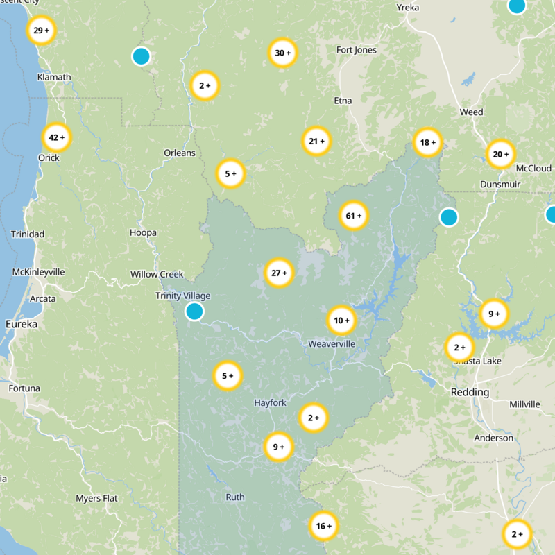 Trinity County Static Map