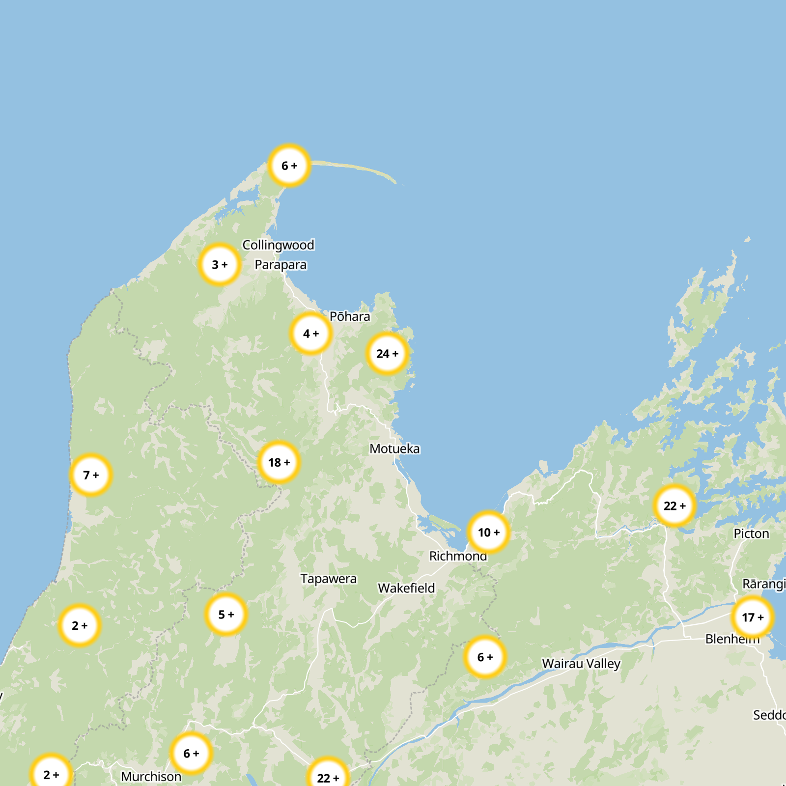 Marahau Static Map
