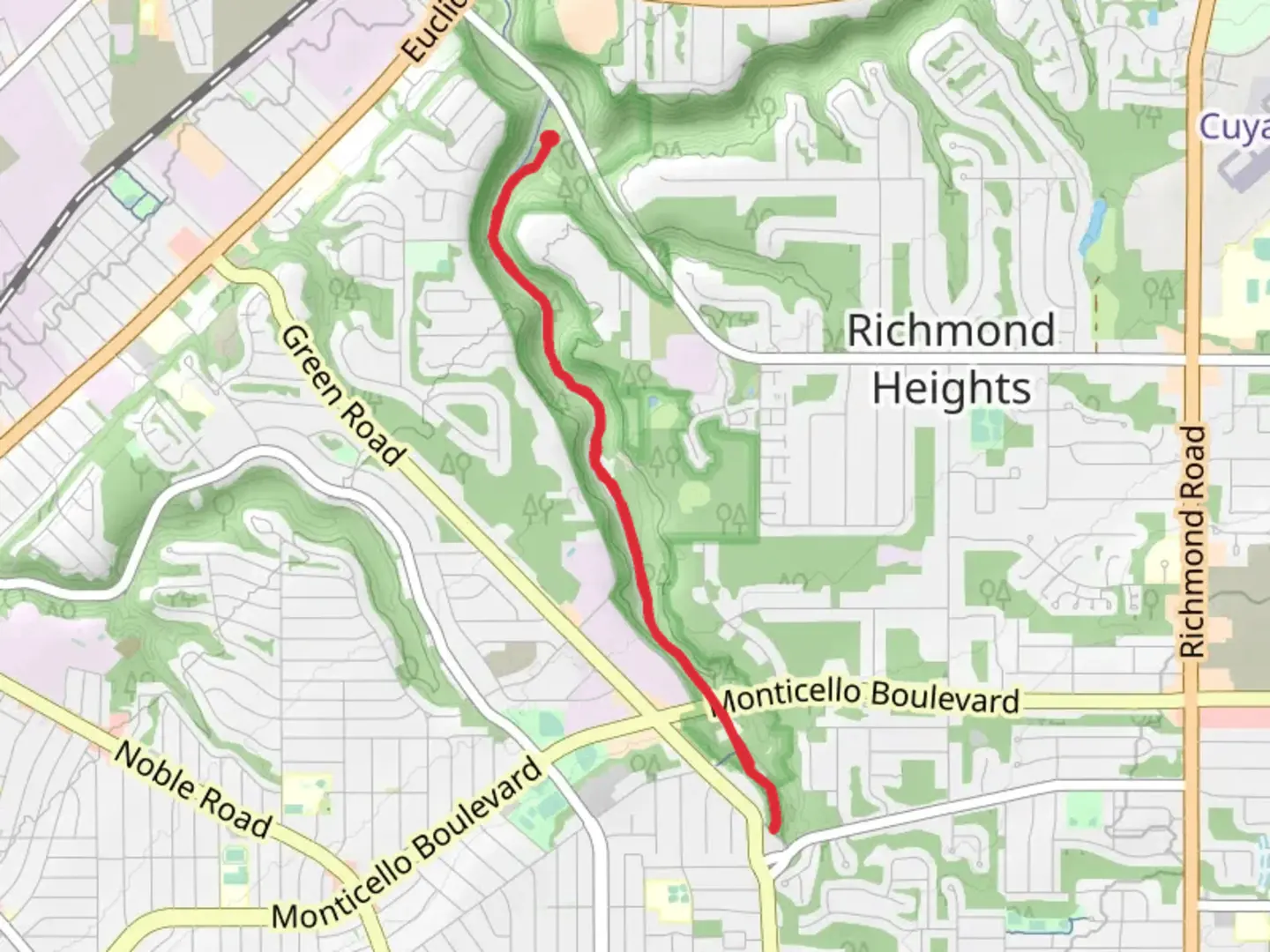 An image depicting the trail All Purpose Trail and its surrounding area.