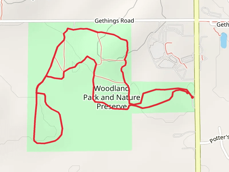 Woodland Park and Nature Preserve Loop