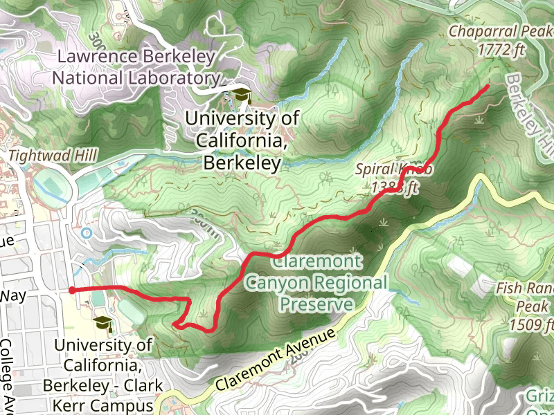 Spiral Knob via Clark Kerr Trail