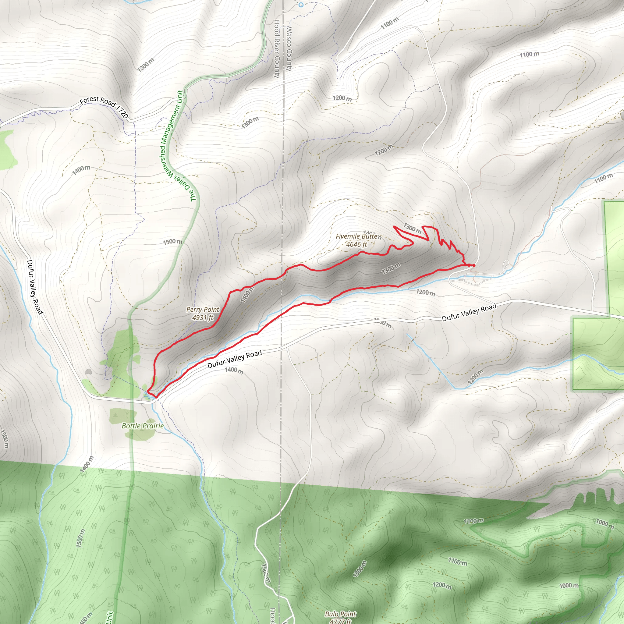 Eightmile Loop Trail mobile static map