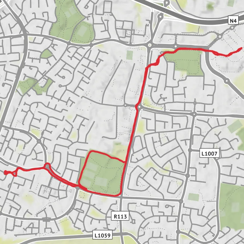 Hike from Palmerston mobile static map
