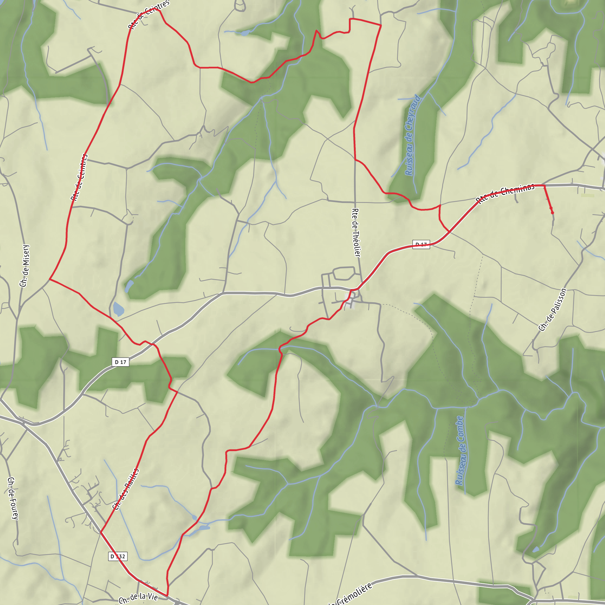 Secheras Loop 1 mobile static map