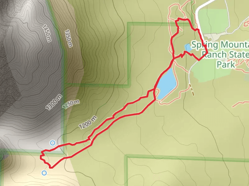 Spring Mountain Ranch State Park Loop - West