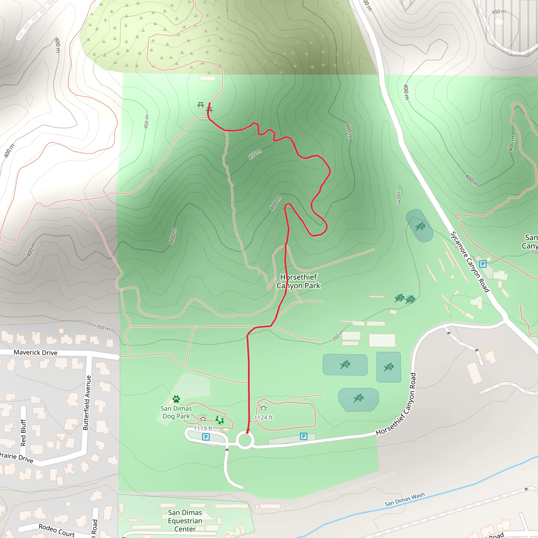 Horsethief Canyon Park mobile static map