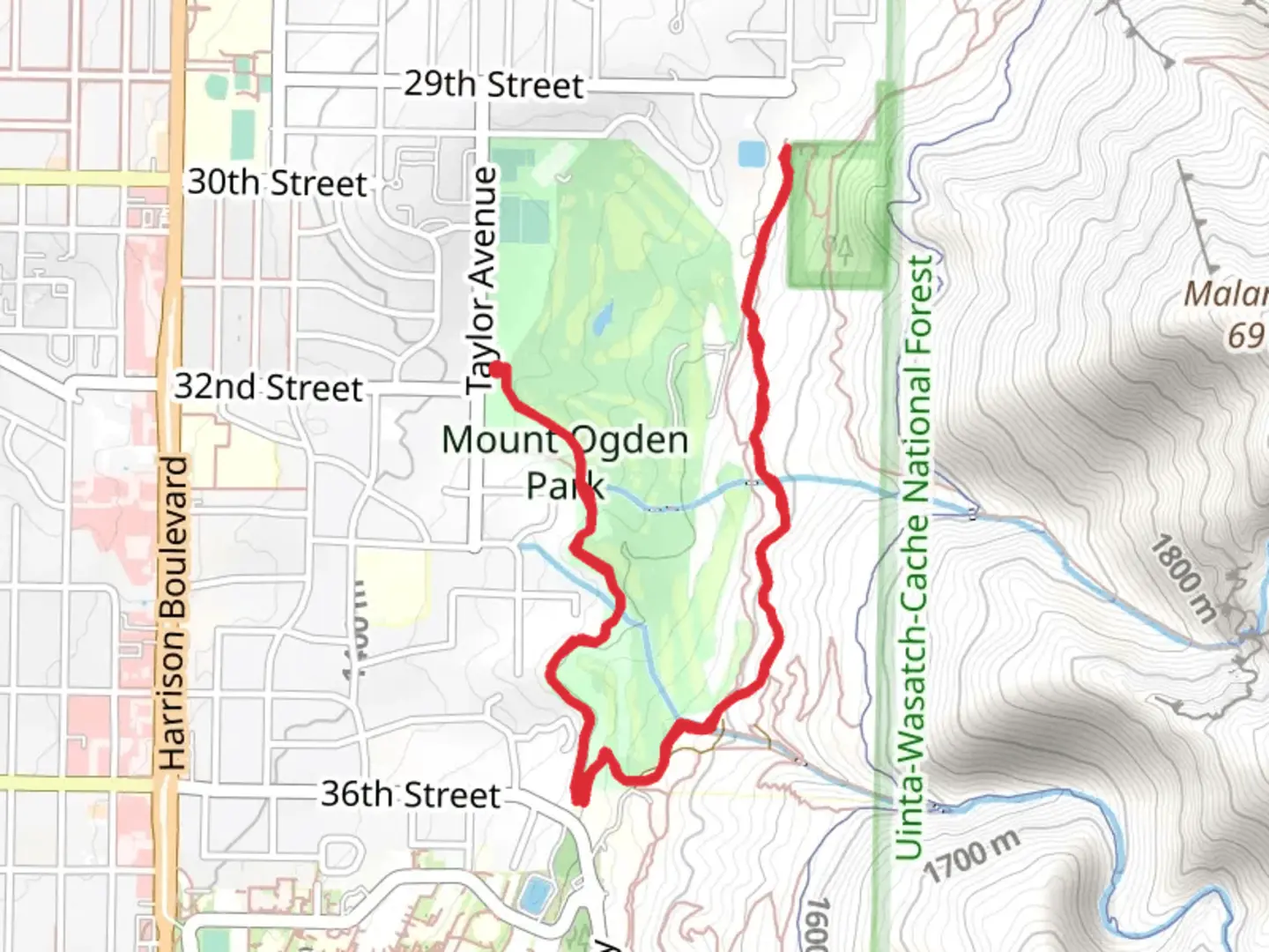 An image depicting the trail Gib's Trail and its surrounding area.