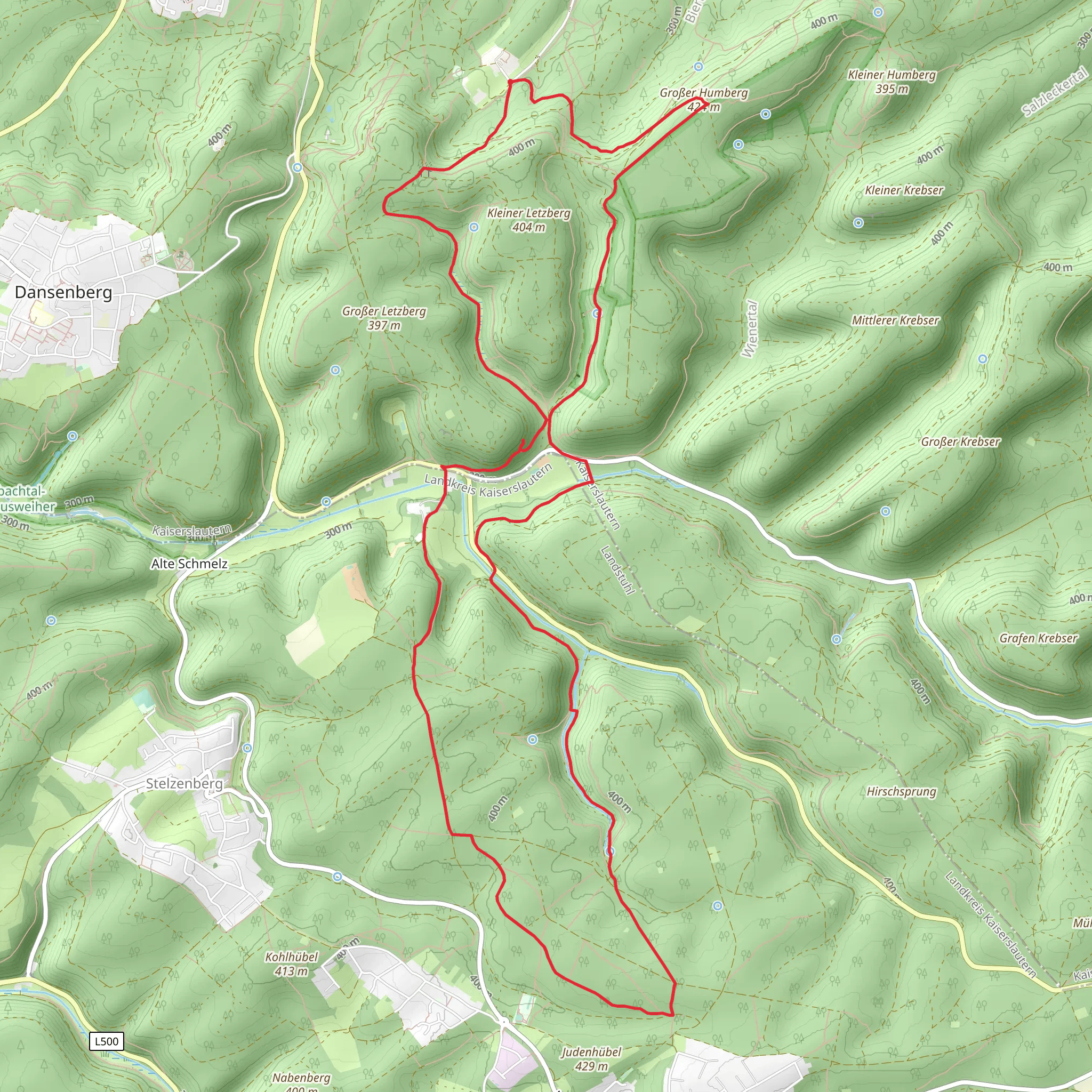 Bremerhof and Aschbacher Loop mobile static map