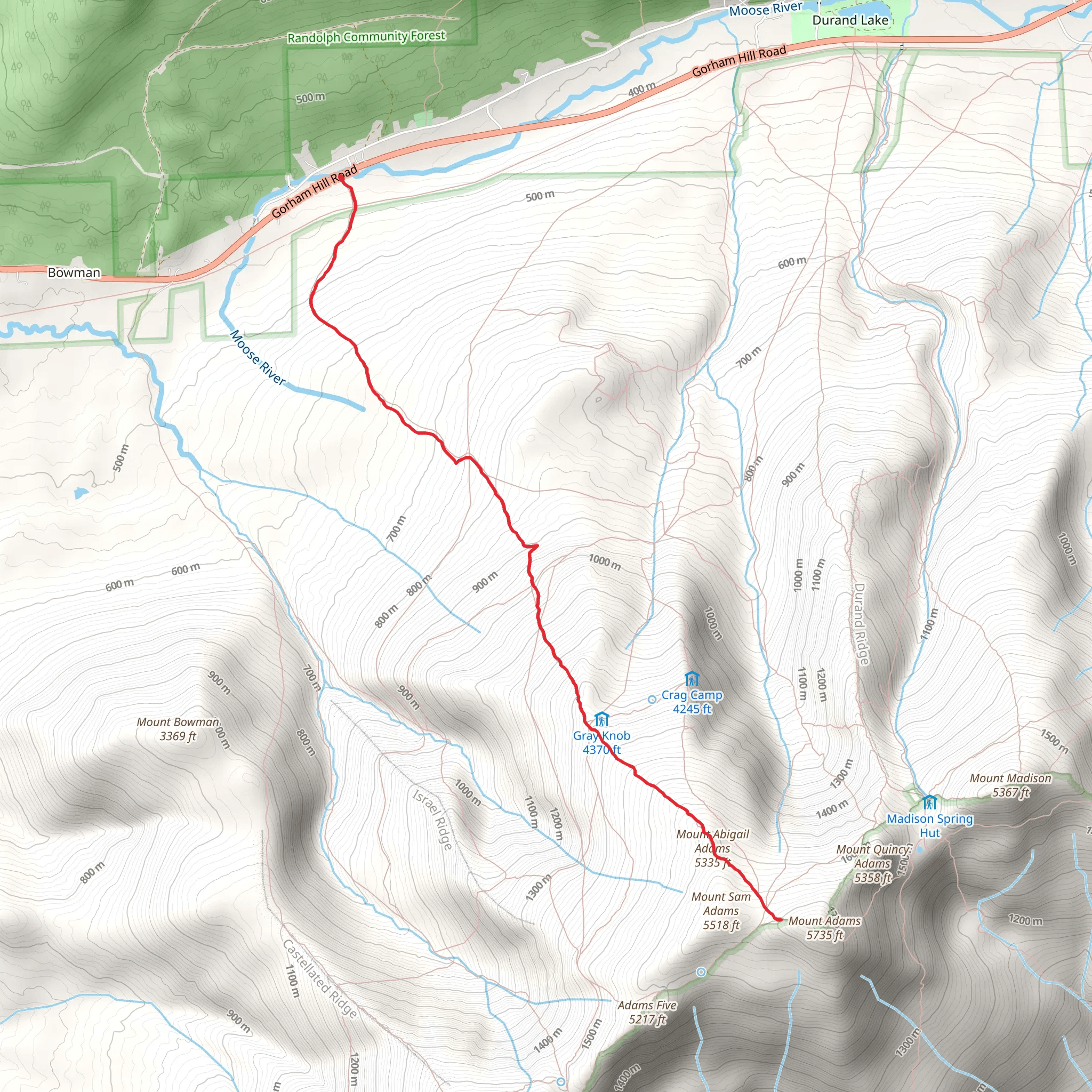 Lowes Path Trail mobile static map