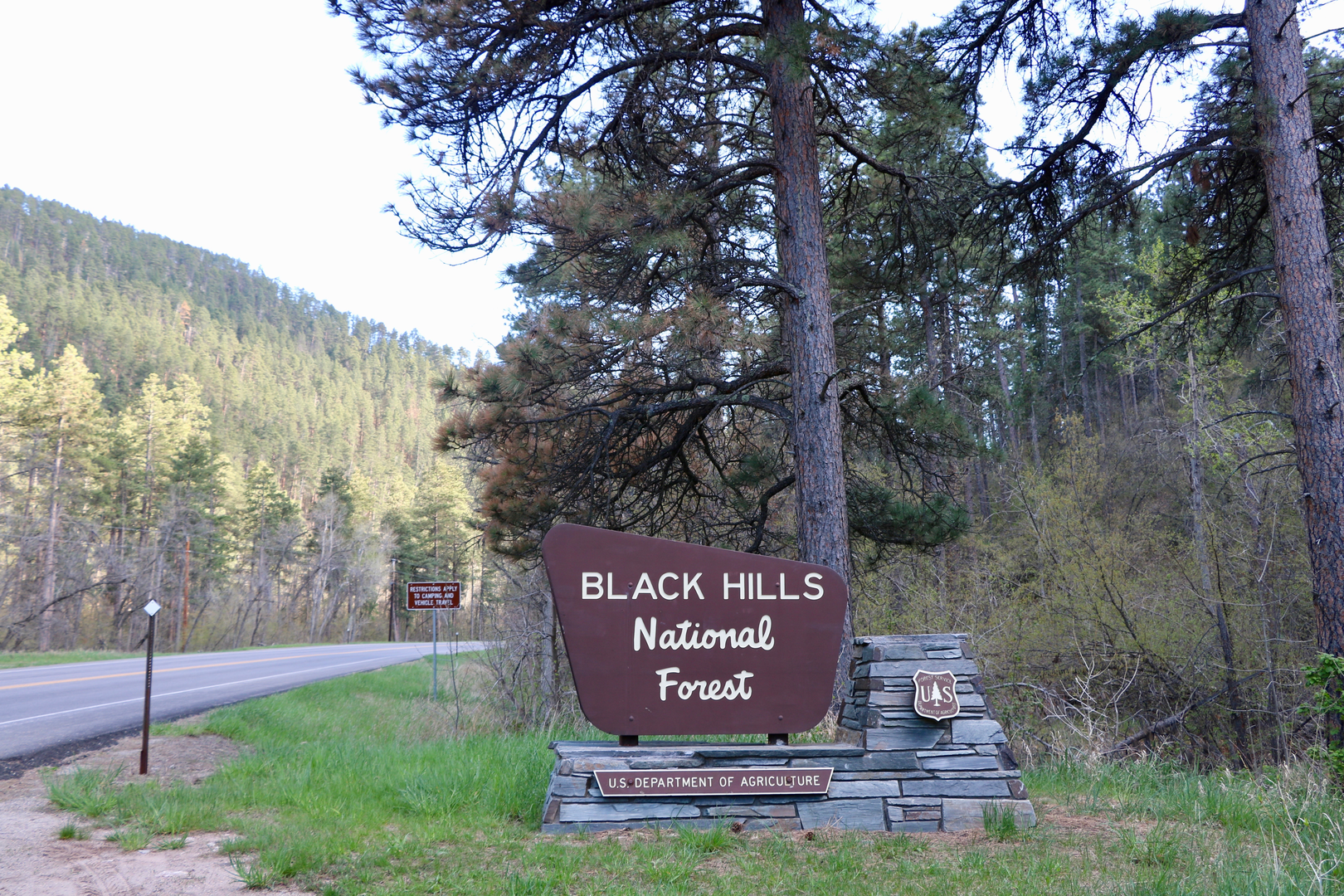 An image depicting the trail George S Mickelson Trail and its surrounding area.