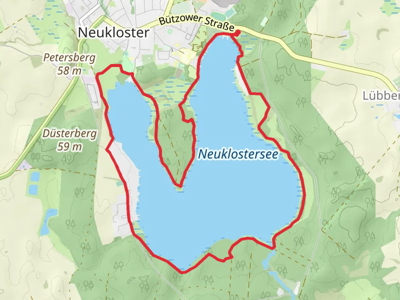 Rundweg Halbinsel and Neuklostersee