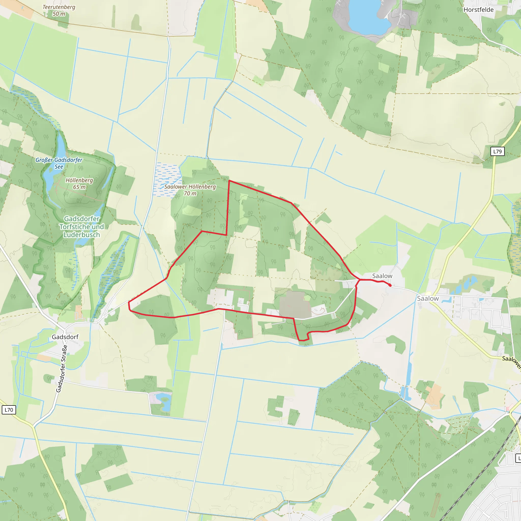 Saalower Hoellenbergweg mobile static map