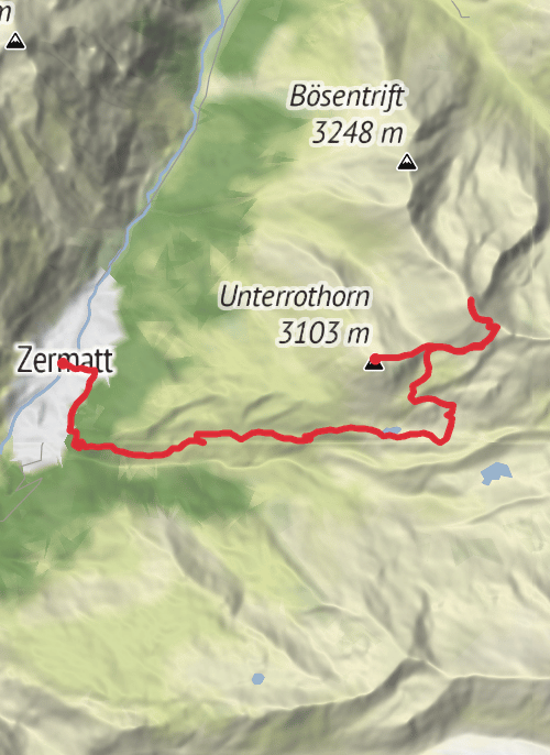 Zermatt Hiking mobile static map