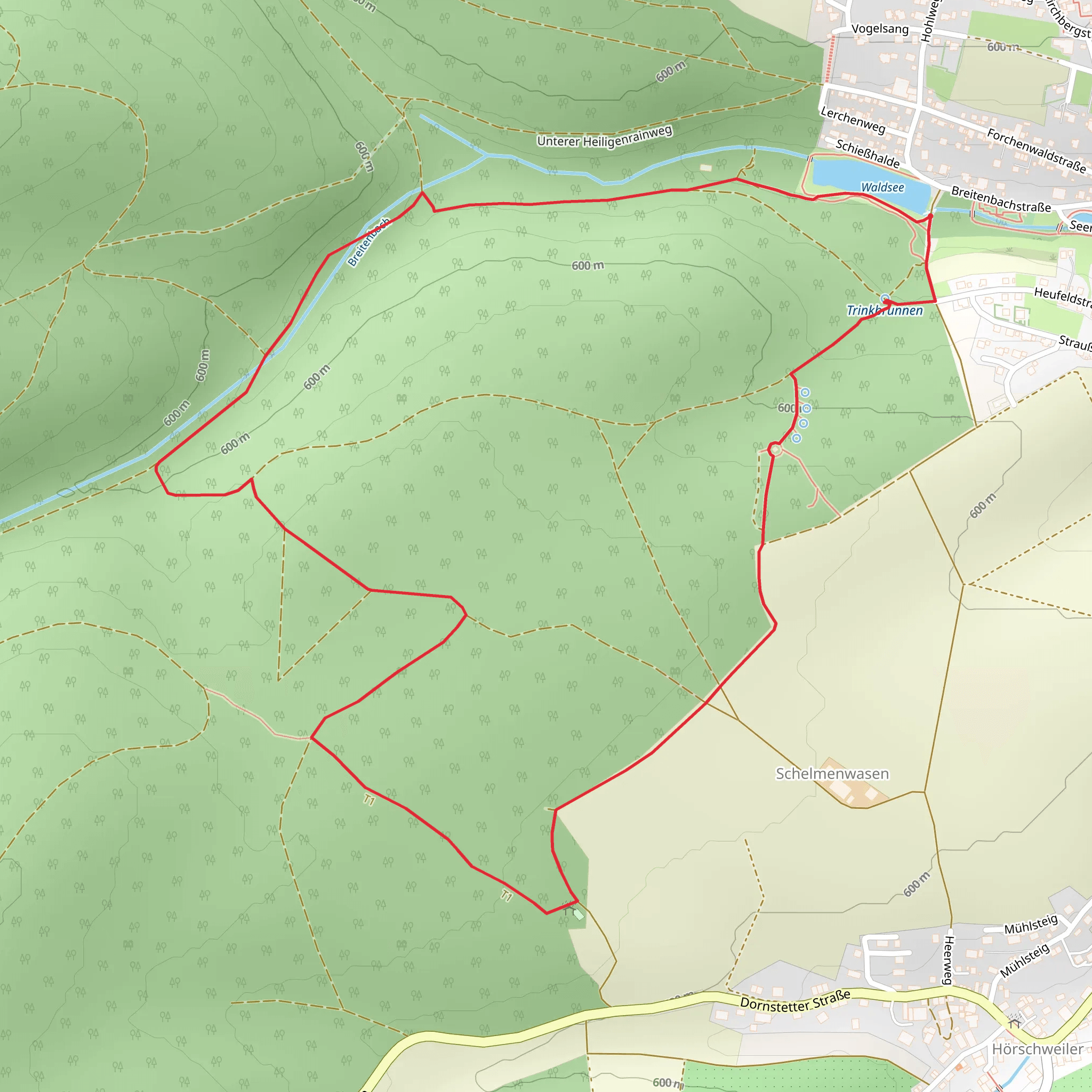 Lützenhardt, Hörschweiler and Ochsenkopf Loop mobile static map