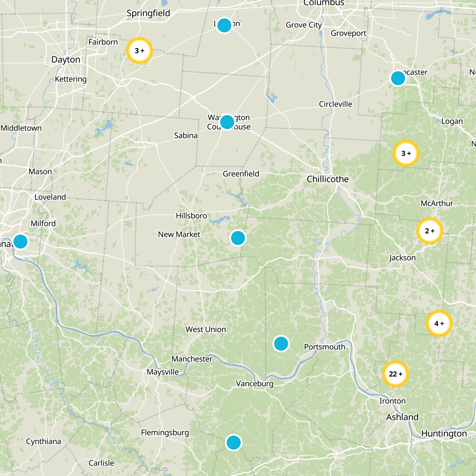 Highland County Static Map