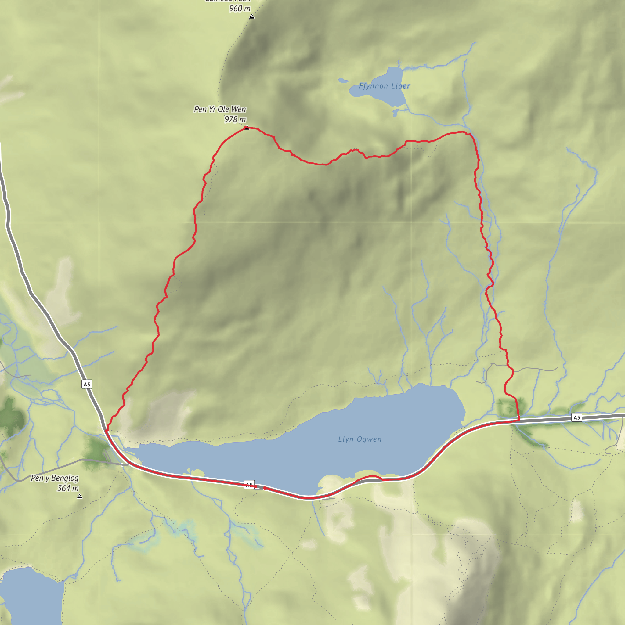 Penn y ole wen mobile static map