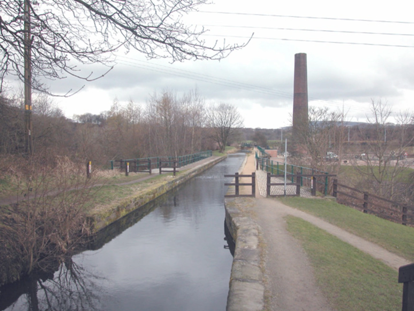 An image depicting the trail Burrs Country Park and its surrounding area.