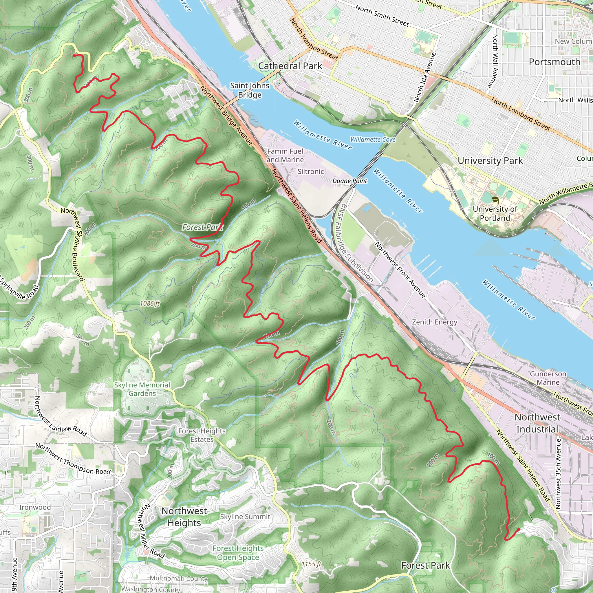 Northwest Leif Erikson Drive mobile static map