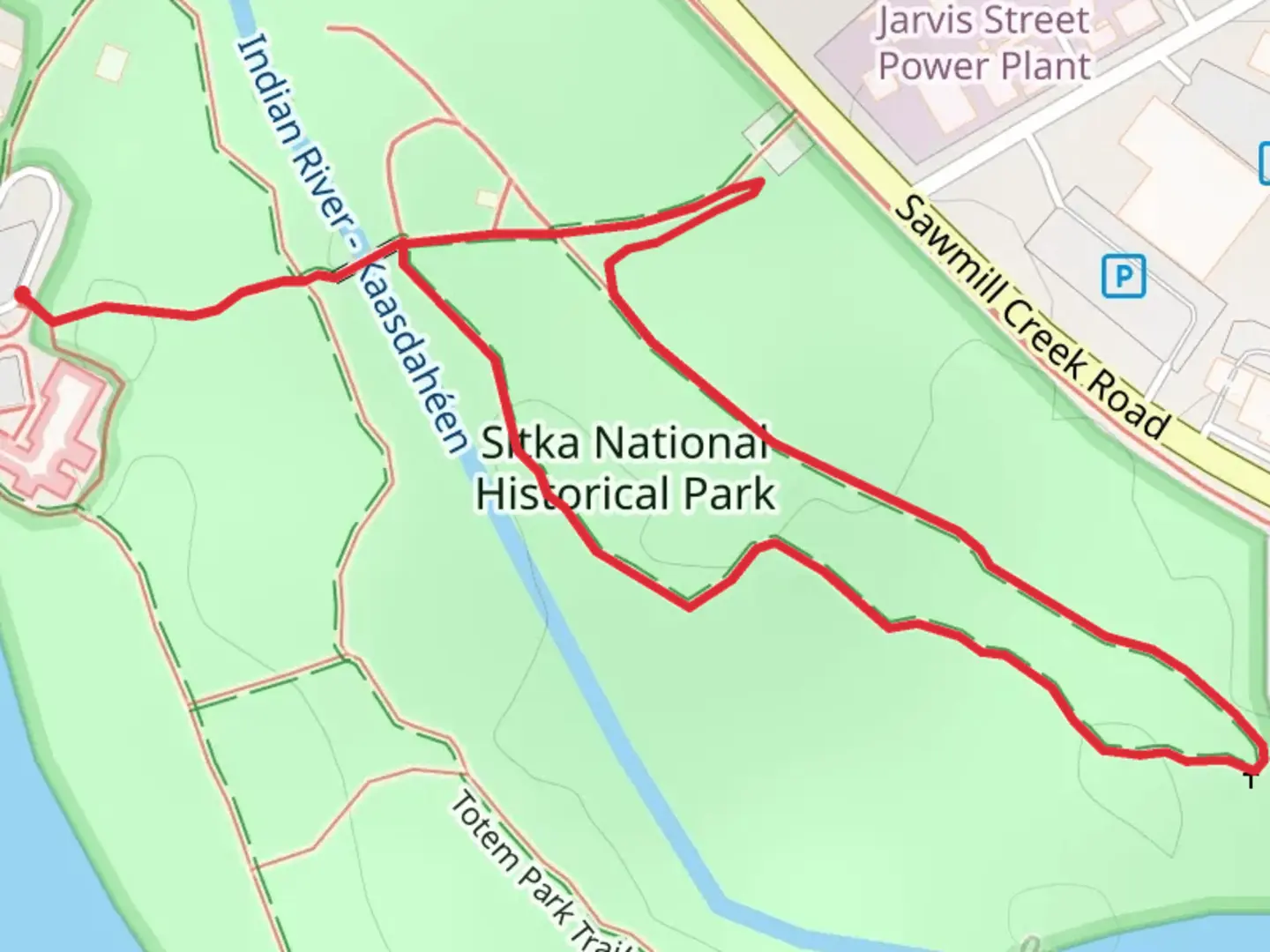 An image depicting the trail Totem Park Loop Trail and its surrounding area.