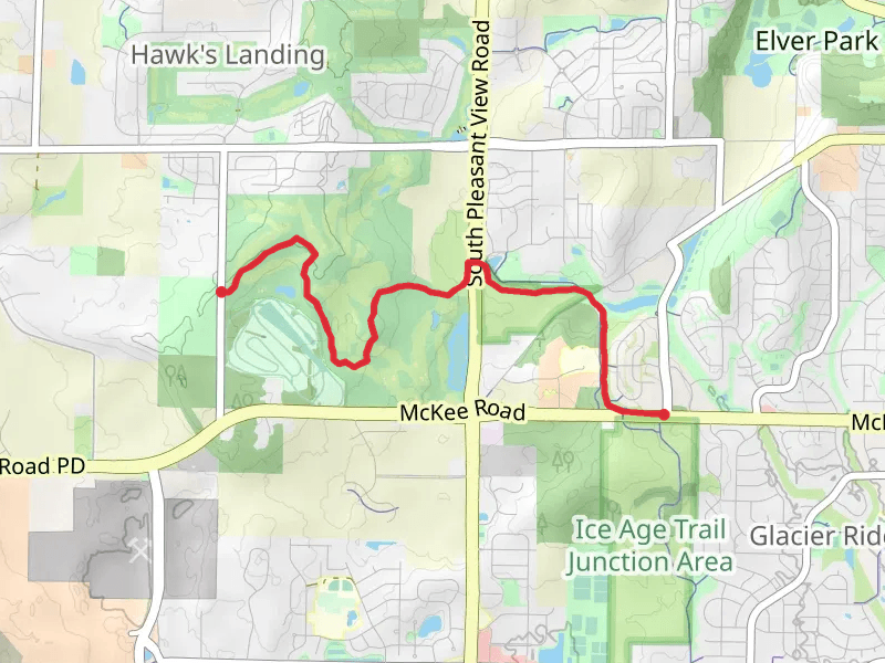 Ice Age Trail from Woods Road