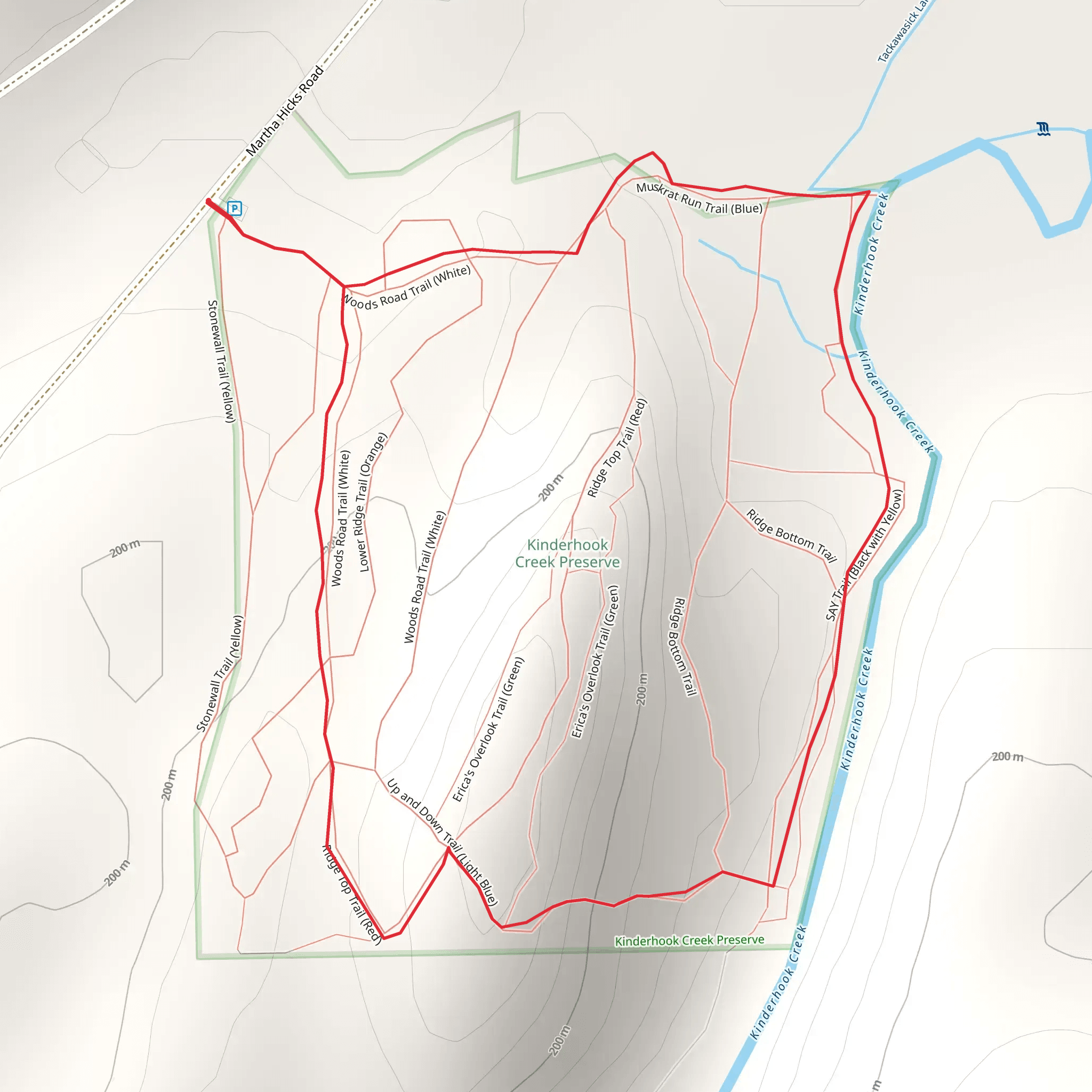 Kinderhook Creek Loop mobile static map
